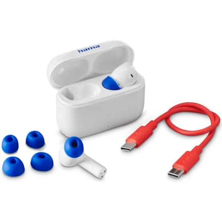 Hama Passion Clear II In-Ear-Kopfhörer weiß (20 h, Kabellos), Schwarz – Bild 4