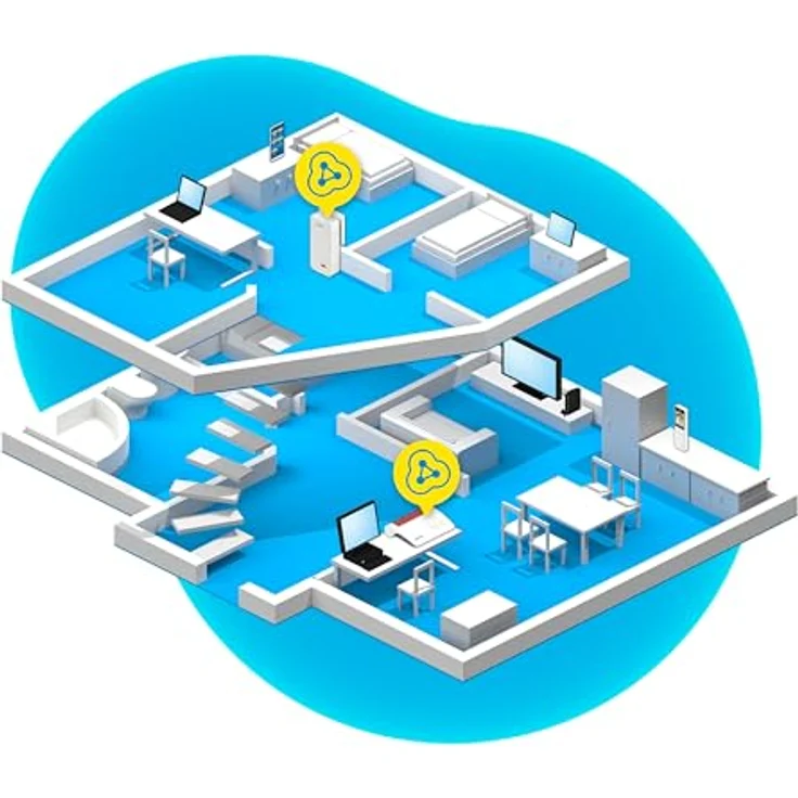 AVM FRITZ!Powerline 1240 AX WLAN Set (Gigabit-Powerline mit Wi-Fi 6, WLAN-Access Point, ideal für Media-Streaming, HD-Videos, Internet-TV, 1.200 MBit/s, deutschsprachige Version) – Bild 5