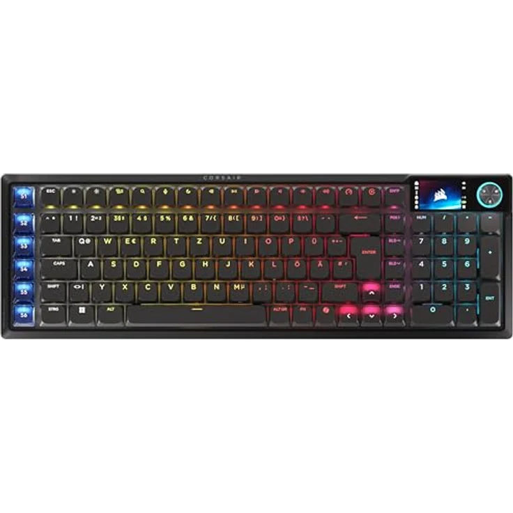 Corsair Vanguard Air 99 Wireless Gaming-Tastatur, optisch-mechanisch mit 8K Polling, Low Profile, DE-Layout - schwarz – Bild 1