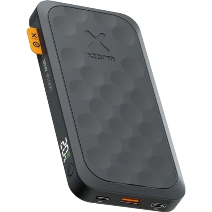 Xtorm Fuel Series 5 20W Powerbank, 10.000mAh, 2 x USB-C / 1 x USB-A, Flugzeugfest, Geeignet für Samsung und iPhone, Midnight Black – Bild 1