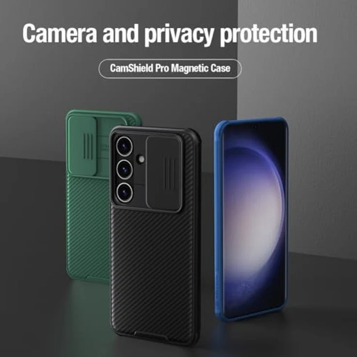 Nillkin Camshield Pro Rückabdeckung für Samsung Galaxy S24, Schwarz - Starkes PC-Material, 0,2 mm dünn, widerstandsfähig gegen Fingerabdrücke und Fett – Bild 5