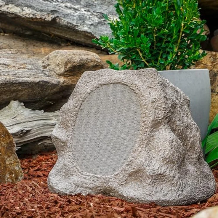 Victrola Rock Speaker Connect, Steinfarben, kabelloser Outdoor-Lautsprecher mit Bluetooth 5.3, 22 Std Akkulaufzeit, mit Solarladung. Bis zu 20 Rock-Lautsprecher vernetzbar, IP 65 Wasser- & staubdicht – Bild 5