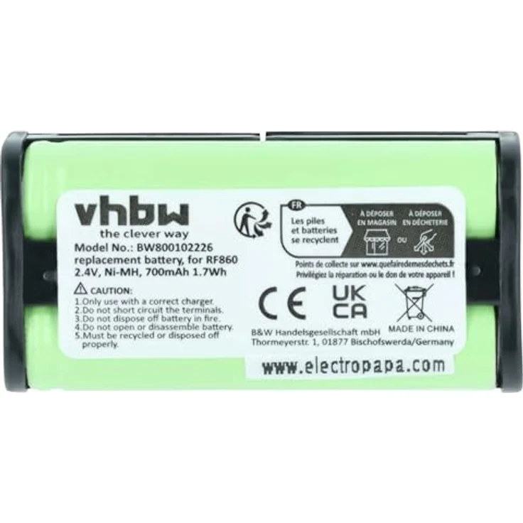 vhbw Akku Ersatz für Sony BP-HP550-11 für Wireless Headset Kopfhörer (700mAh, 2,4V, NiMH) – Bild 4