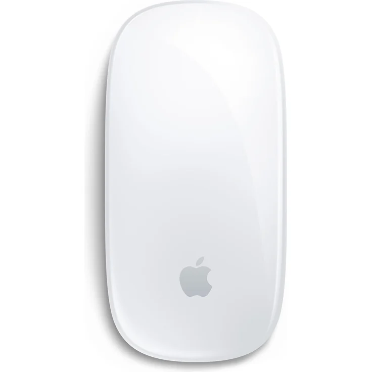 Apple Magic Mouse 2024, kabellos und wiederaufladbar mit Multi-Touch-Oberfläche, weiss