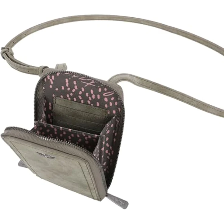 Fritzi aus Preußen Fritzi08 Jozy Vintage Handytasche, 10 cm, beige, aus 100% Polyurethan – Bild 3