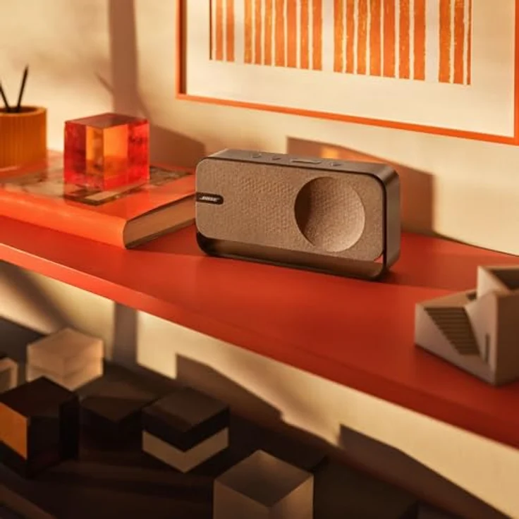 Bose SoundLink Home Lautsprecher, tragbarer Bluetooth-Regal-Lautsprecher mit bis zu 9 Stunden Akkulaufzeit, Kühles Grau – Bild 2