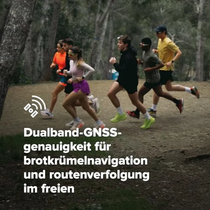 Suunto Run Frost Gray, Smartwatch 46 mm mit Bluetooth, 12 Tage Akkulaufzeit und strapazierfähigem Nylonarmband – Bild 6