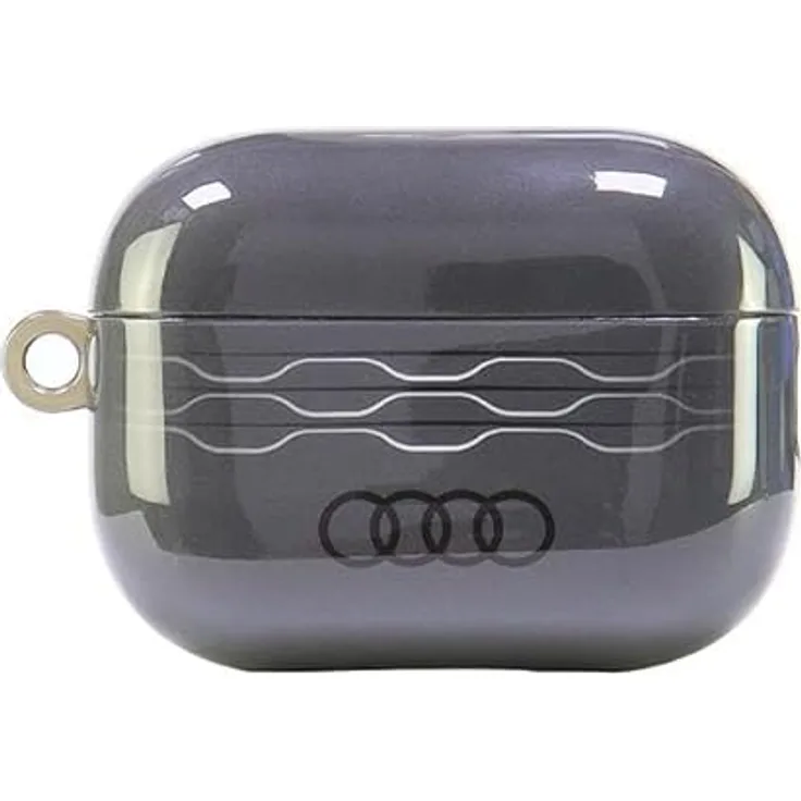 Audi IML Geometrisches Muster Fall für AirPods Pro 2, grau, TPU/PC-Material