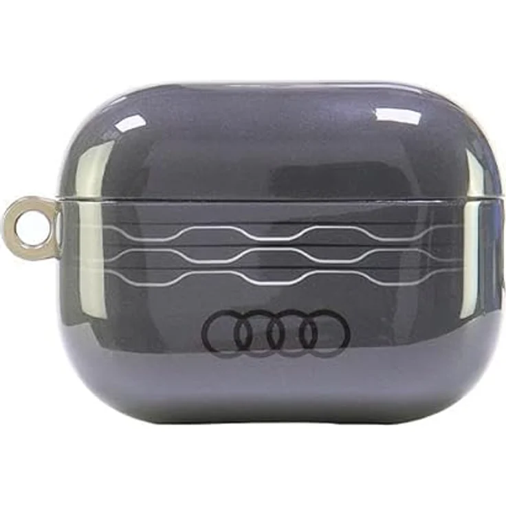 Audi IML Geometrisches Muster Fall für AirPods Pro 2, grau, TPU/PC-Material – Bild 1