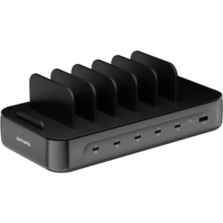 4smarts 541805, Universales Handy-Ladegerät, AC, 5 USB Typ-C Anschlüsse, 1,5 m Kabellänge, Schwarz – Bild 6