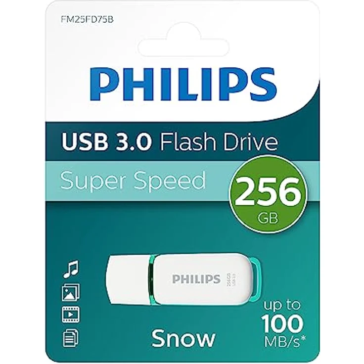 Philips USB 3.0 Flash-Laufwerk 256GB Snow Edition, 100MB-s – Bild 2