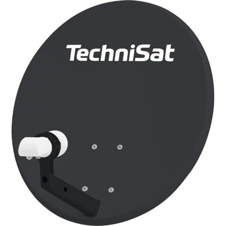 TechniSat TECHNITENNE 60, Satellitenschüssel mit Twin-LNB, 60 cm, anthrazit, inkl. 2x 10m COAXSAT-Kabel – Bild 3