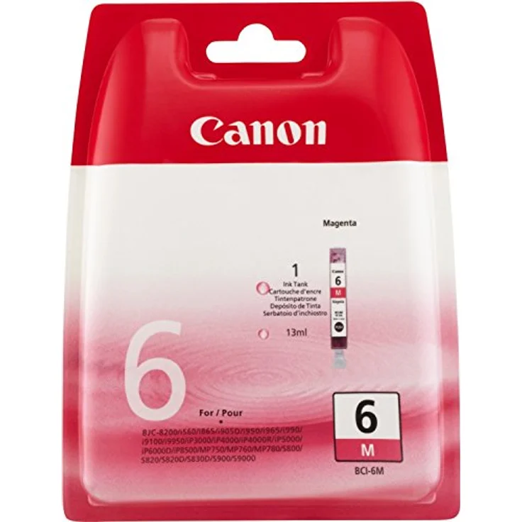 Canon BCI-6 M original Tintenpatrone Magenta für Pixma Inkjet Drucker iP3000-iP4000-iP4000R-iP5000-iP8500 – Bild 2