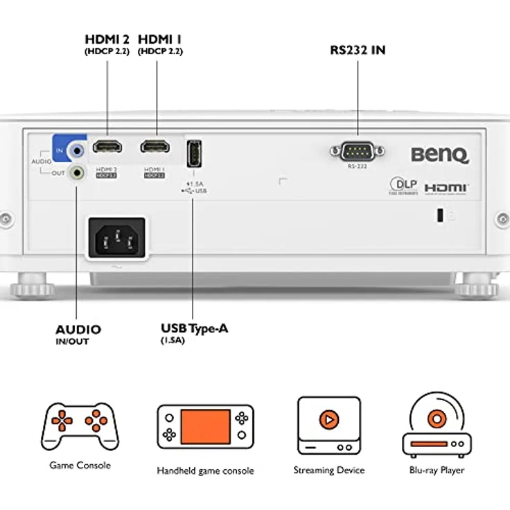 Benq Gaming Projector TH685P Full HD (1920x1080). 3500 ANSI lumens. White. Lamp Warranty 12 Month(s) – Bild 4