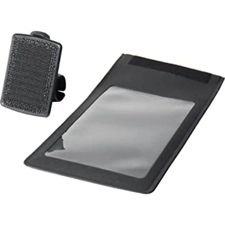 FAHRER Unisex – Erwachsene Puntenslijper set (2022) Smartphonehalterung Smartphoneh lle Universalgr e Fahrradzubeh r, Schwarz, Halterung: 11x5,5 cm (HxB), Hülle: 16x8 (HxB) EU