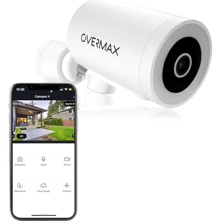 Overmax Überwachungskamera CAMSPOT 5.1 (Außen, Innen, 4 MPx Auflösung, 350°, Live-Übertragung, Farbnachtsicht) – Bild 1