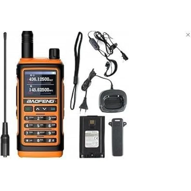 BAOFENG UV-17E, Funkgerät in Orange mit 5 W Leistung, 10 km Reichweite und VOX-Funktion, 2er Set – Bild 1