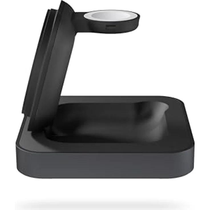 Zens Nightstand Magnetic Wireless Charger Pro 2, kabelloses MagSafe und Qi2-Ladegerät (15 W) für iPhone und AirPods, inkl. 20-W-Netzteil und 1,5-m-Kabel, Schwarz – Bild 4