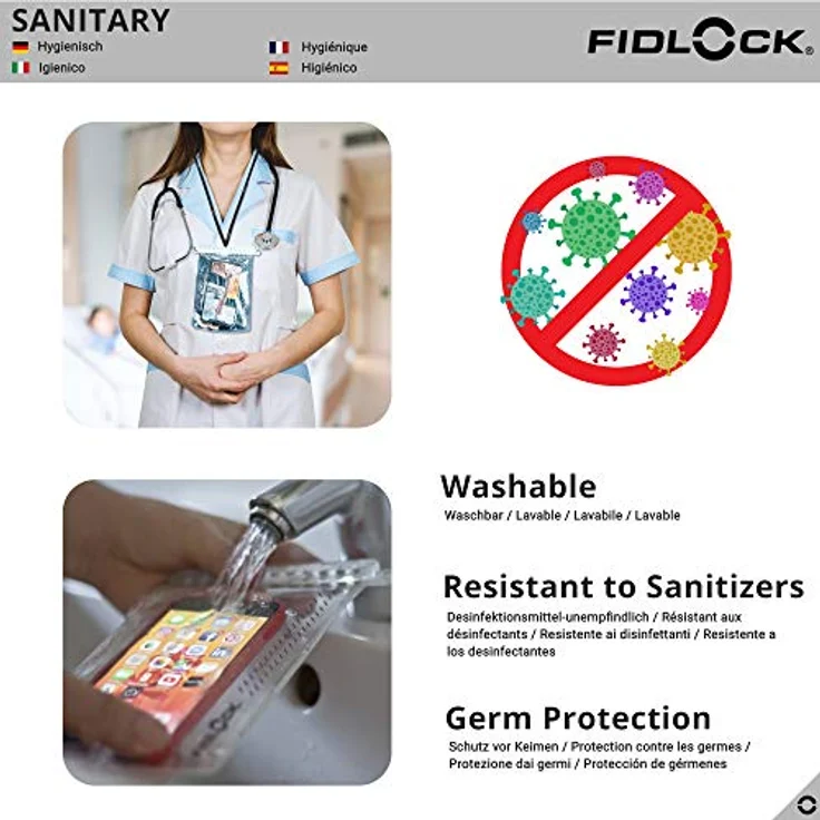 Fidlock DryBagMedi wasserfeste Handyhülle mit genialem Magnetverschluss wasserdichte Handytasche Handy Wasserschutzhülle wasserfeste Handytasche wasserdichte Handyhülle wasserdichte Hülle – Bild 4