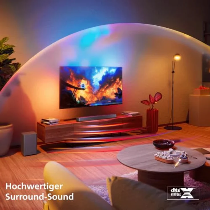 Philips TAB5601/10, 2.1 Soundbar mit Subwoofer, 145 W, Dolby Digital Plus, DTS Virtual:X, Intellisound, Bluetooth, HDMI ARC – Bild 6