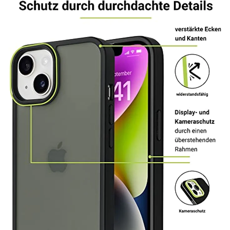 ARTWIZZ IcedClip für iPhone 12 - 12 Pro - 13 Schutzhülle Hülle Schutz Case Clip iPhone 12 - Pro (6.1“), Night-Black – Bild 3