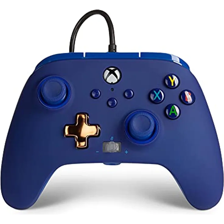 PowerA Enhanced Wired Gaming Controller für Xbox Series X und S, Blau, mit programmierbaren Tasten und 3-Meter-USB-Kabel