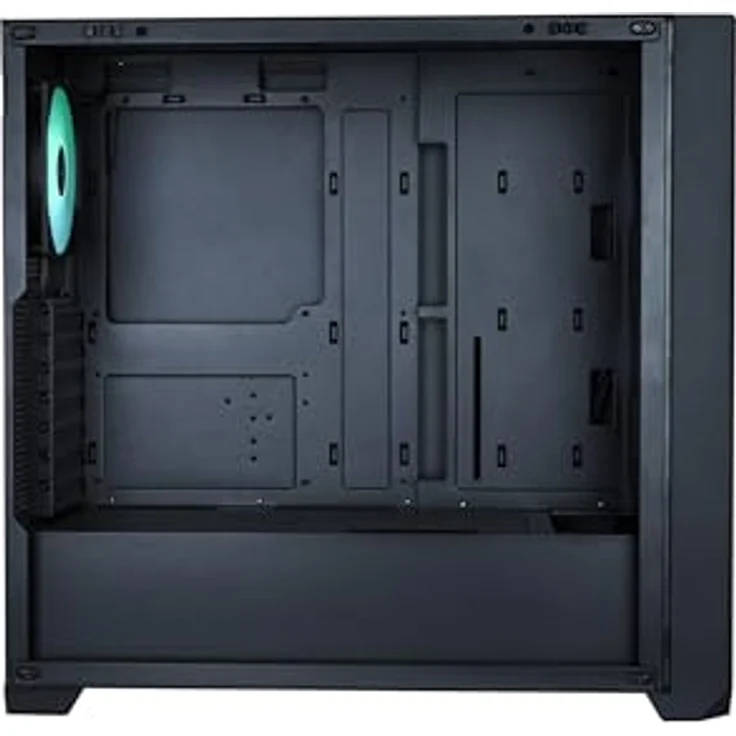 SILENTWARE Flow 110 Black A-RGB Midi Tower PC-Gehäuse, Meshfront, 4x 120mm A-RGB Lüfter, GPU bis 380mm, ATX/mATX/ITX – Bild 3