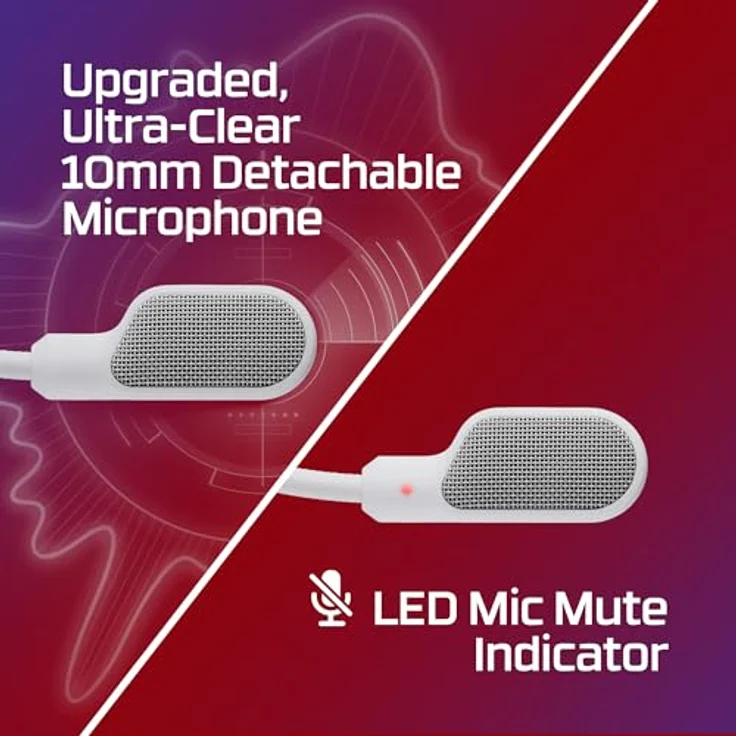 HyperX Cloud III, Gaming Headset mit 53-mm-Treibern und verbessertem Mikrofon, Weiss – Bild 4