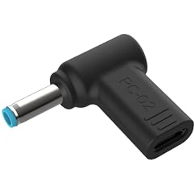 Conceptronic Adapter USB-C zu DC, Dell 4,5x3,0mm, 18-20V, schwarz – Bild 1