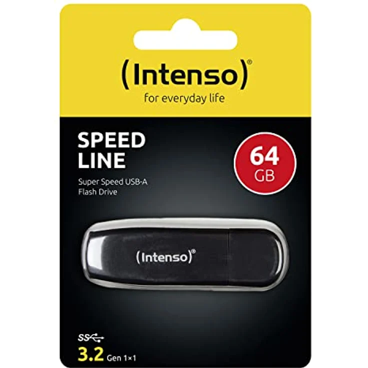 Intenso Speed Line 64GB Speicherstick USB 3.0 schwarz – Bild 4