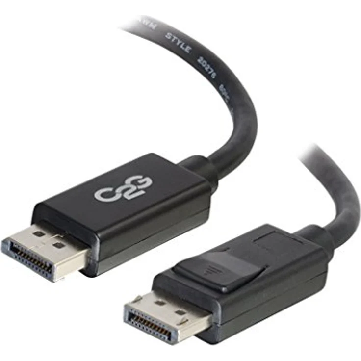C2G 8K UHD Display Port Kabel, Stecker auf Stecker, 1,8 m, Schwarz, Unterstützung für 4K Auflösung und digitales Audio-/Video-Signal – Bild 1