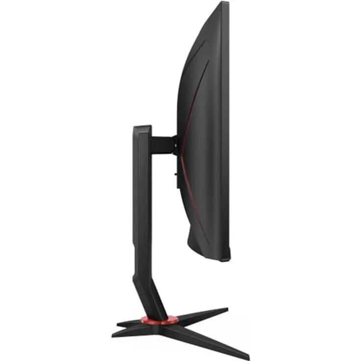 AOC Gaming CQ27G2S - 27 Zoll QHD Curved Monitor, FreeSync Premium (2560x1440, 165 Hz, HDMI 2.0, DisplayPort 1.2) schwarz-rot – Bild 2