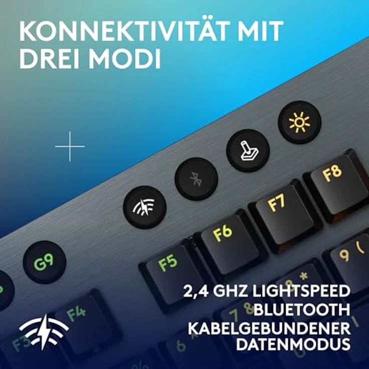 Logitech G G915 X LIGHTSPEED low-profile gaming keyboard, Linear - Deutsches QWERTZ-Layout - Schwarz – Bild 5
