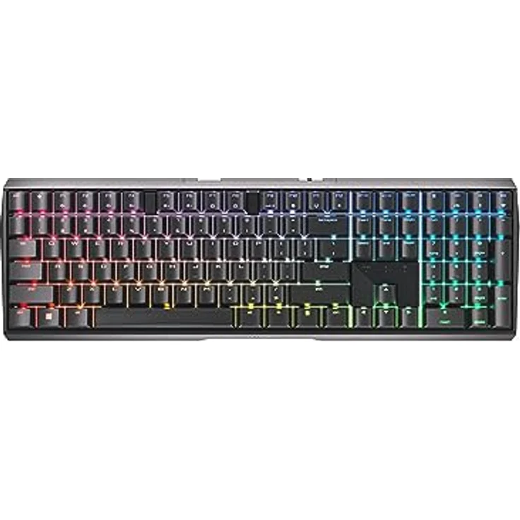 CHERRY MX 3.0S Wireless, Kabellose Mechanische Gaming-Tastatur, EU-Layout (QWERTY), Bluetooth-, Funk- oder Kabelverbindung, Original MX RED Switches, Schwarz – Bild 1