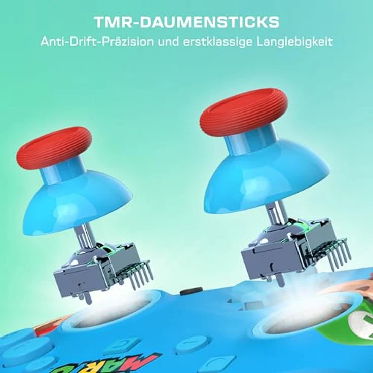 Turtle Beach Rematch-Controller: Mario und Luigi, kabellos mit TMR-Thumbsticks, anpassbare RGB-Beleuchtung, wiederaufladbarer Akku bis 40 Stunden, offiziell lizenziert für Nintendo Switch 1 und 2 – Bild 3