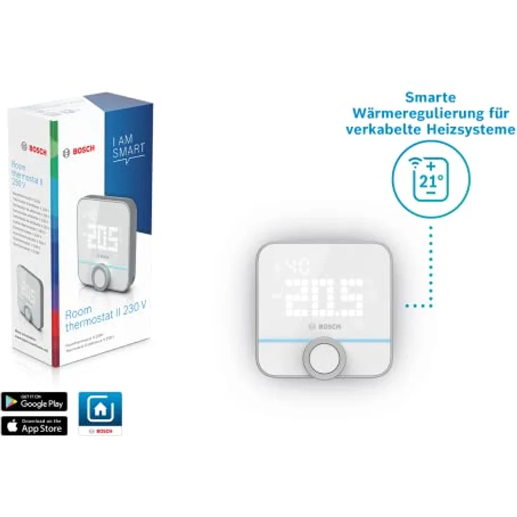 Bosch Smart Home Raumthermostat II für kabelgebundener Heizsysteme, 230 V, kompatibel mit Google Assistant und Alexa – Bild 5