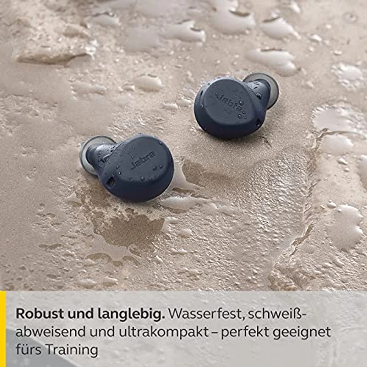 Jabra Elite 7 Active In Ear Bluetooth Earbuds - True Wireless Sport Kopfhörer mit ShakeGrip für sicheren Halt und anpassbarer, aktiver Geräuscheunterdrückung - Dunkelblau, Einheitsgröße – Bild 5
