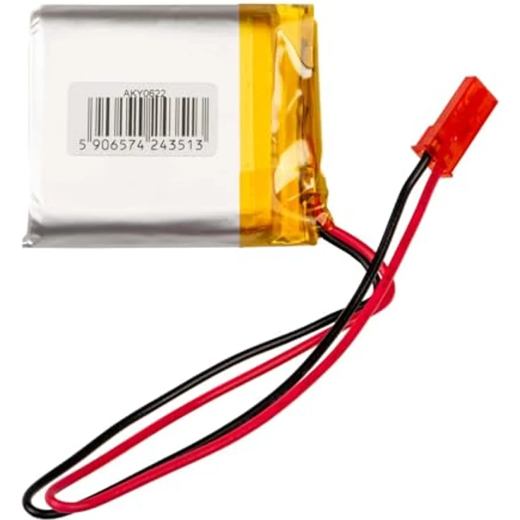 Akyga AKY0622, 3.7V 1200mAh Lithium Polymer Akku mit PCM-Schutz und JST 2-Polig Anschluss, 150mm Kabel Länge – Bild 2