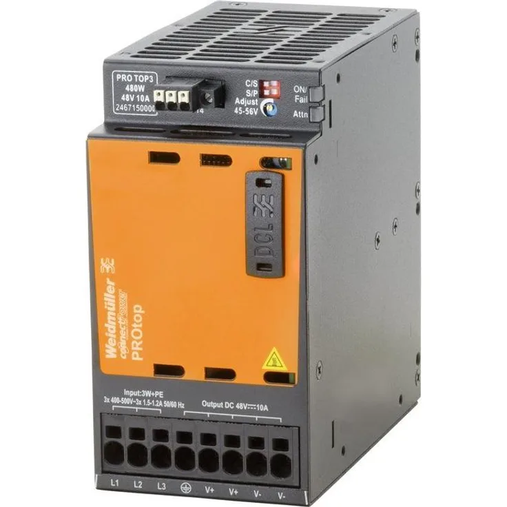 Weidmüller Schaltnetzgerät PRO TOP3 480W 48V 10A (480 W), PC Netzteil