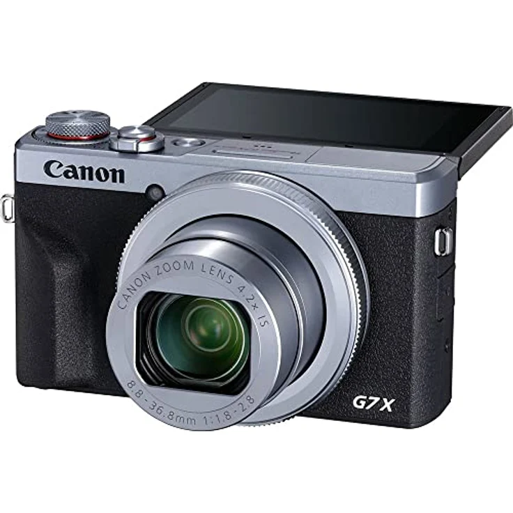 Canon PowerShot G7 X Mark III Digitalkamera (20,1 MP, 4,2-fach optischer Zoom, 7,5cm (3 Zoll) LCD-Touchscreen, klappbar, DIGIC 8, 4K, Full-HD, WLAN, Bluetooth, Blendenautomatik, Zeitautomatik) silber – Bild 4