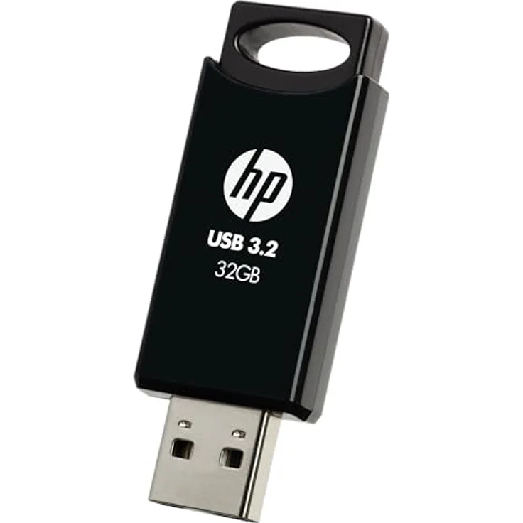HP 712w USB 3.2 Gen 1 Flash-Laufwerk 32GB, schwarz, Lesegeschwindigkeit bis zu 120 MB/s, langlebiges Schiebe-Design – Bild 3