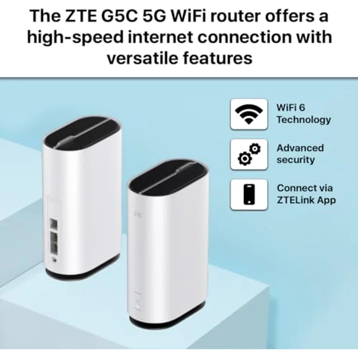 ZTE G5C – 5G Innenraum Router, WiFi 6, 3,4 Gbit/s, Kindersicherung, Schnelle Verbindung – Bild 4