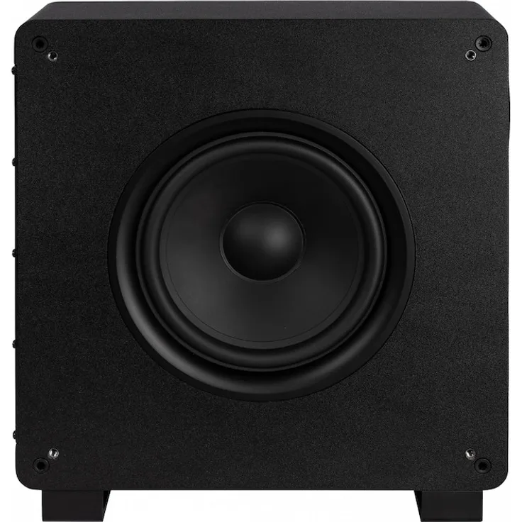 ELAC Muro SUB2020B 10" Slim Subwoofer, kraftvolle Bässe, schwarz, App-Steuerung, kabellose Verbindung