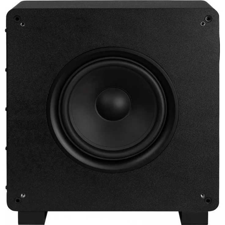ELAC Muro SUB2020B 10" Slim Subwoofer, kraftvolle Bässe, schwarz, App-Steuerung, kabellose Verbindung