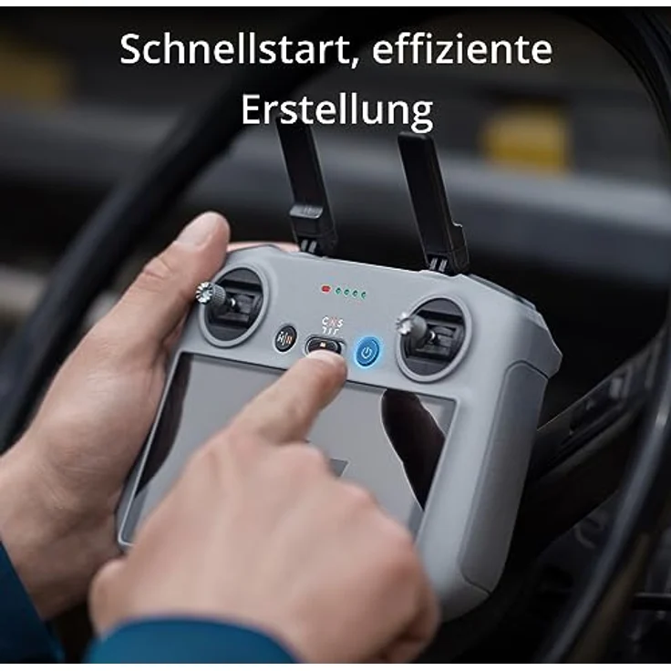 DJI RC 2, Drohnen Fernsteuerung mit O4-Videoübertragung, FHD Touchscreen, 32 GB Speicher, grau – Bild 3