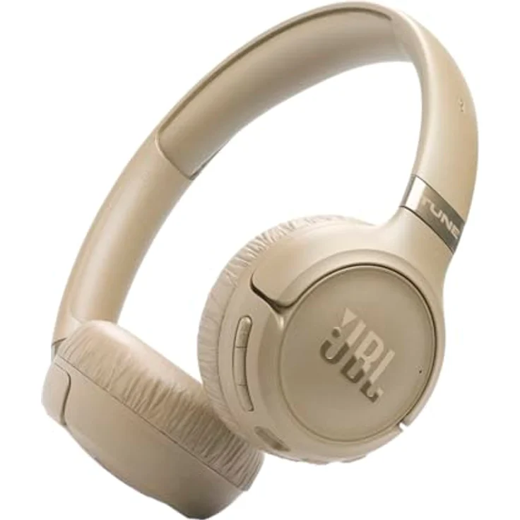 JBL Tune 680 NC, Kabellose On-Ear-Kopfhörer mit adaptivem Noise-Cancelling, Smart Ambient, 76 Stunden Akkulaufzeit, Schnellladefunktion, Beige – Bild 1