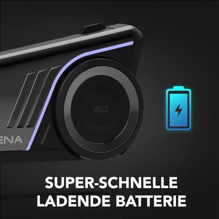 Sena 60S Mesh 3.0 Kommunikationssystem, Bluetooth mit Harman Kardon Lautsprechern, wasserdicht IPX7, Einzelpack – Bild 3