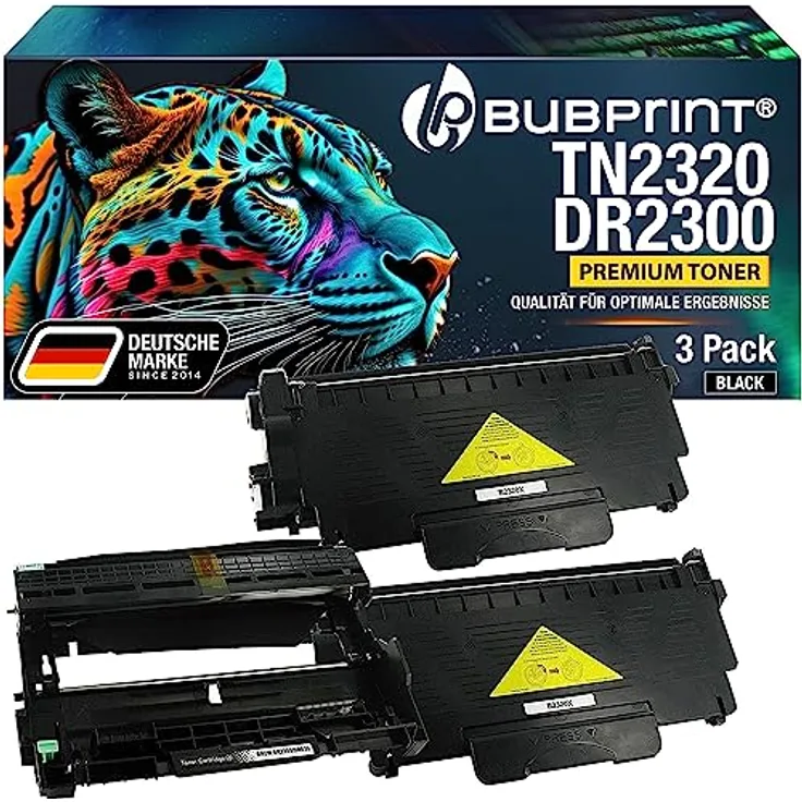 Bubprint Toner und Trommel kompatibel mit Brother TN-2320 DR-2300, Hochwertige Druckqualität, einfache Installation, langlebige Leistung