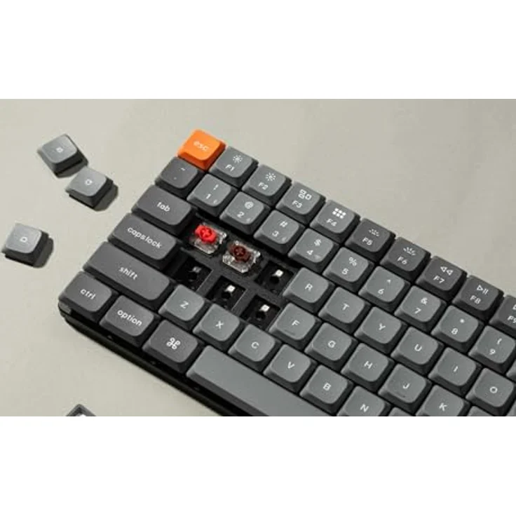 Keychron K3 Max QMK/VIA Kabellose Mechanische Tastatur, 75% Layout programmierbar, RGB LED, Gateron Brown Switch Hot-Swap, Aluminium-Rahmen Bluetooth/USB-C Gaming-Tastatur - Keychron – Bild 4