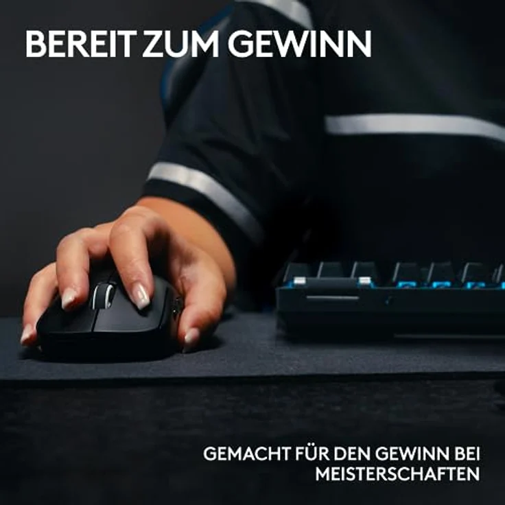 Logitech G PRO X Superlight 2 Lightspeed Kabellose Gaming-Maus, Lightweight, LIGHTFORCE Hybrid-Schalter, Hero 2 Sensor, 32.00DPI, 5 programmierbare Tasten, USB-C-Ladung, PC & Mac - Weiß – Bild 5